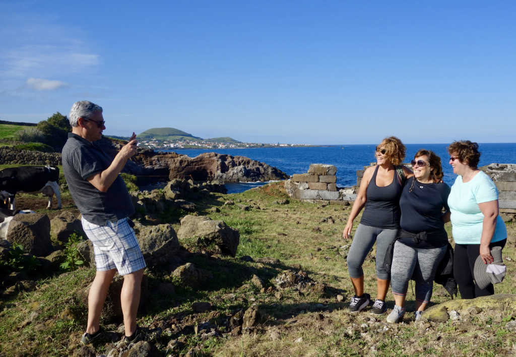Three sisters on the San Sebastao trail posing at the Fort for the Little Fishermen