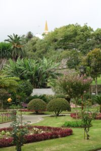 Angra Gardens under cloudy skies